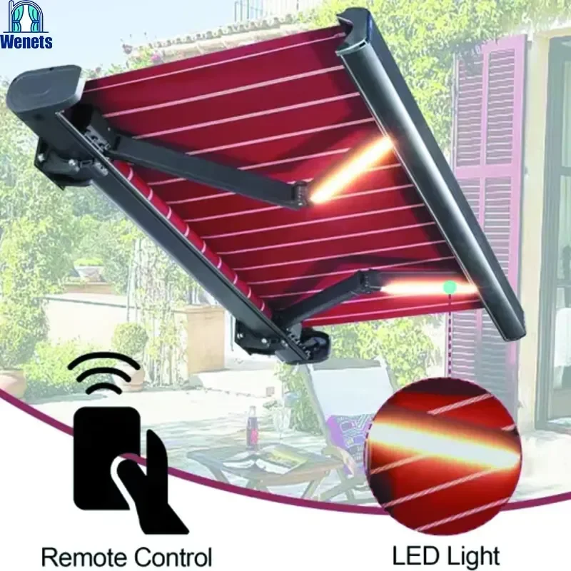 for Retractable Awning Canopy Motorized Patio Controlled by Alexa and Google