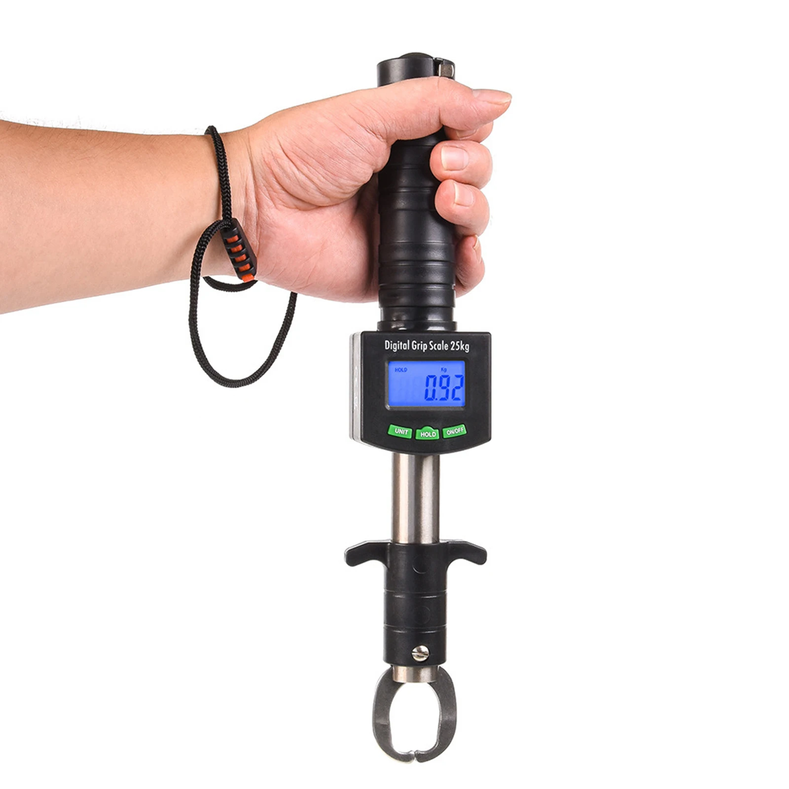 

Рыболовный захват с электронными цифровыми весами, измерительная линейка 55 фунтов, портативная уличная рыболовная снасть, аксессуар, инструмент