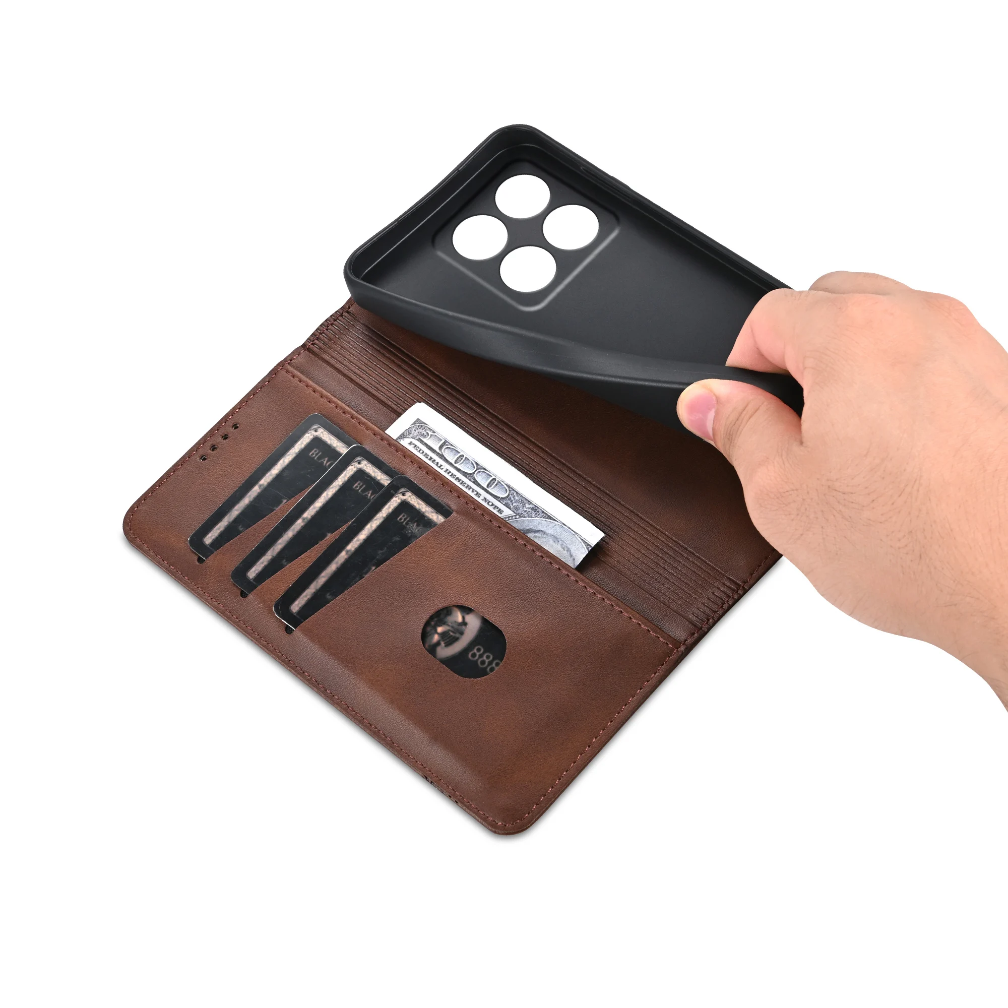 【AZNS】حافظة لهاتف Xiaomi 13 14 14T Pro 14 Ultra 12 12X 12Lite محفظة فاخرة بطاقات حامل جلدي غطاء حقيبة هاتف Coque