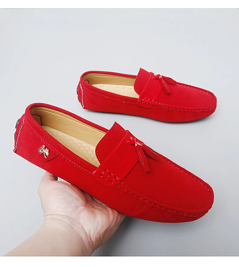 2025 Neue Herren-Quasten-Loafer mit weichen Sohlen, vielseitige Freizeitschuhe im koreanischen Stil, trendige Slip-On-Fahrerschuhe im britischen Stil – Detail 16