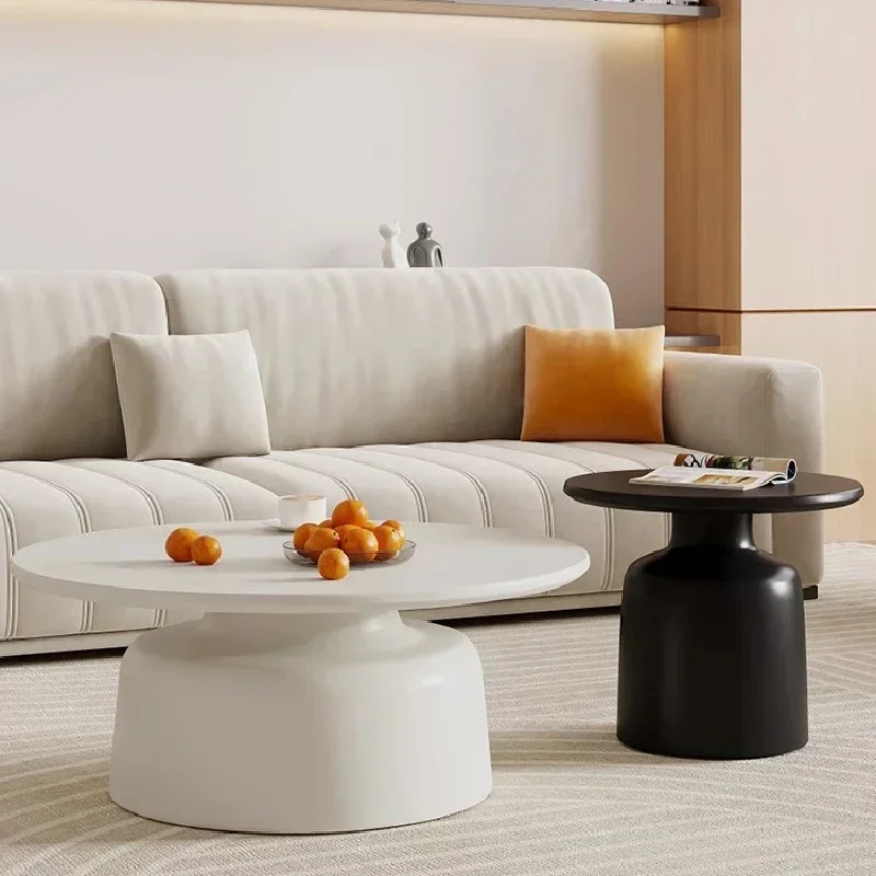 غرفة المعيشة طاولة القهوة الحديثة تصميم دائري فاخر الحد الأدنى وحدة التحكم طاولة مركزية الشمال ميسا دي سنترو الشمال الأثاث