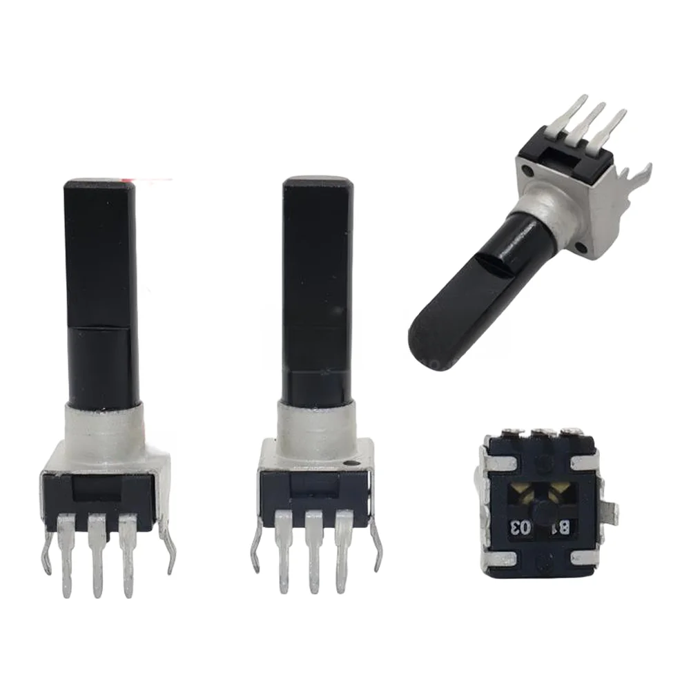 Mixer Volume Control Potentiometer RV09 B10K B20K B50K With Center Detent Shaft For Sound Console Repair Replacement Tool