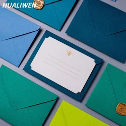 10pcs/packet Premium  Envelope card Letter  Thickened Envelope Gold Stamping Printing Exquisite Literary Love Letter