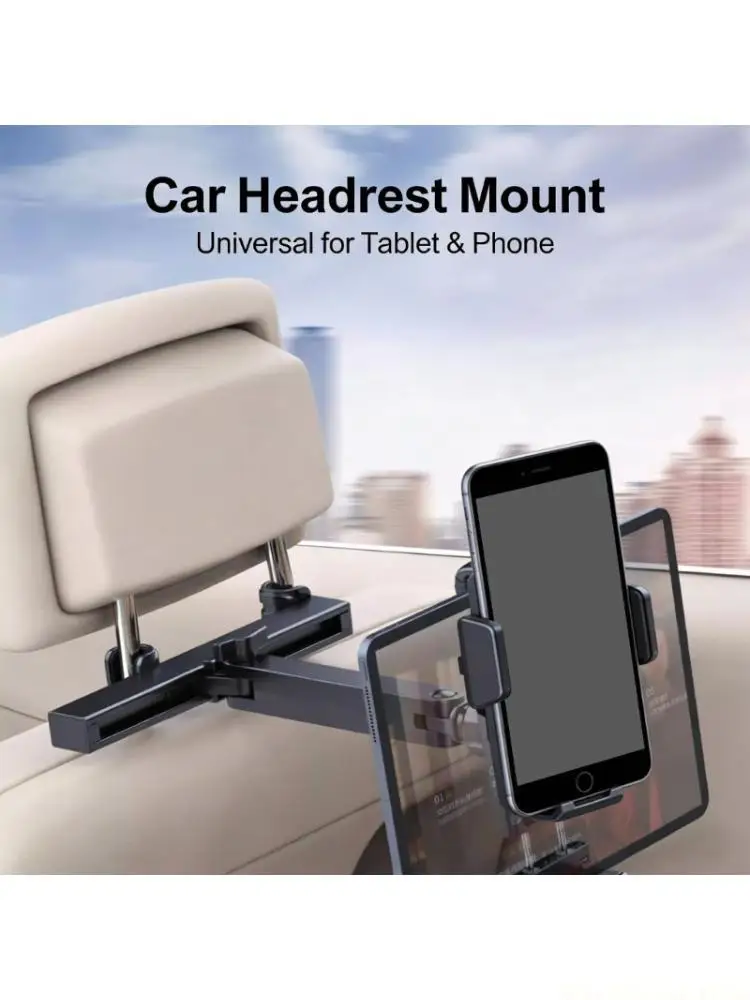 

J0MA Flexible Vehicle Headrest Tablet Stand With Full Rotation For Clear Viewing