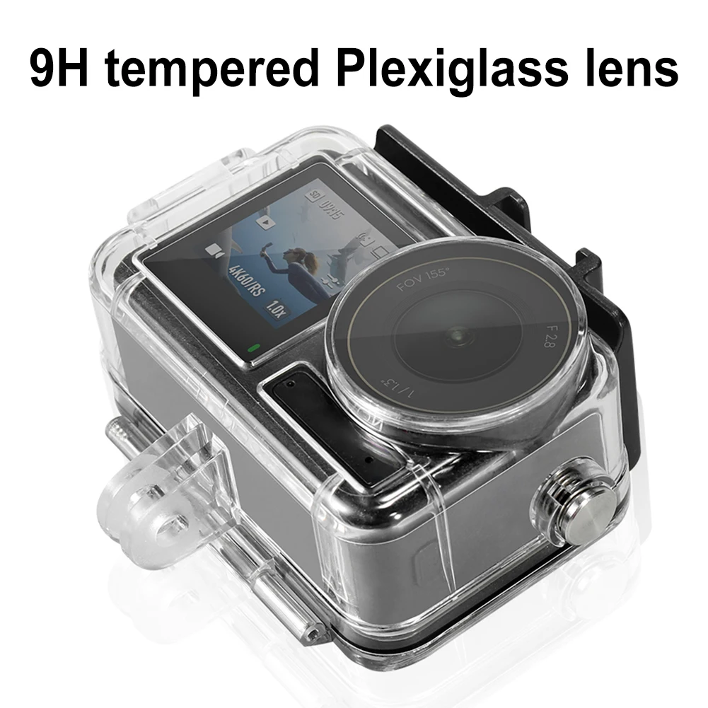 60M/196FT Waterproof Case For DJI Osmo Action 5 Pro/4/3 Underwater Diving Housing Cover Camera Anti-Fog Diving Protective Shell