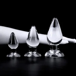 75mm Big Transparent Soft Egg Anal Plug Sexual Toy Female Male Big Butt Plug Thick Anal Dilator Vaginal Pornographic Products