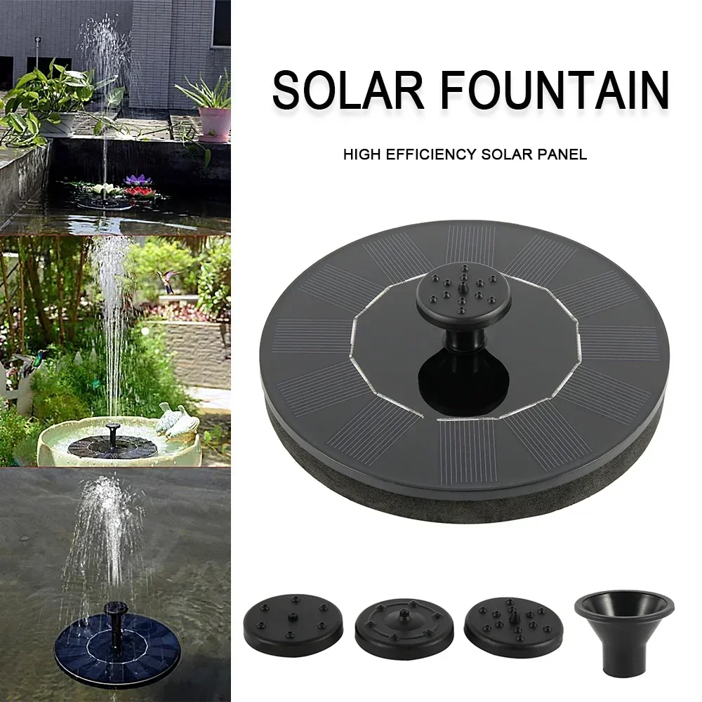 Schwimmende Solarbrunnenpumpe 1000mAh Akku 3.0W Solarbetriebener Wassersprüher Vogelbad Garten Pool Teich Outdoor-Dekorationsset – Detail 1