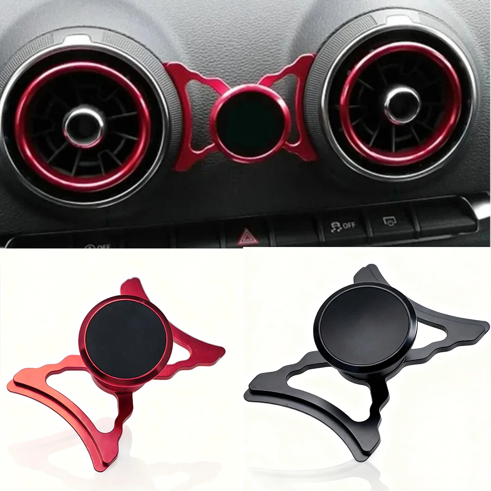 Car Phone Holder For Audi A3 S3 RS3 8V Air Vent Mount Car Styling Bracket GPS Magnet Stand Rotatable Support Mobile Accessories