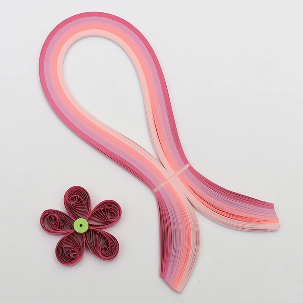 

9Pcs Paper Quilling Strips Set Gradient Colors Supplies for Handmade Decorations