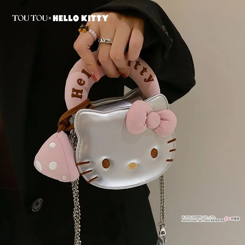 New Genuine Cartoon Hello Kitty Crossbody Bag Fashion Trend Mini Handbag Commuting Single Shoulder Crossbody Cute Gift