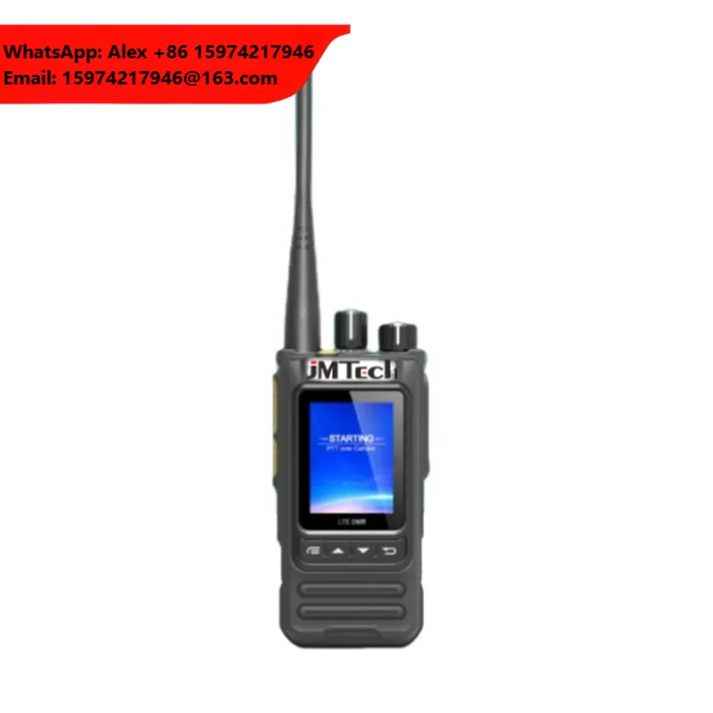 JMTech T900 POC Walkie Talkies 4G Mobile Phone UHF Analog DMR POC Zello Real PTT WIFI GPS Bluetooth Camera Android Touch Screen
