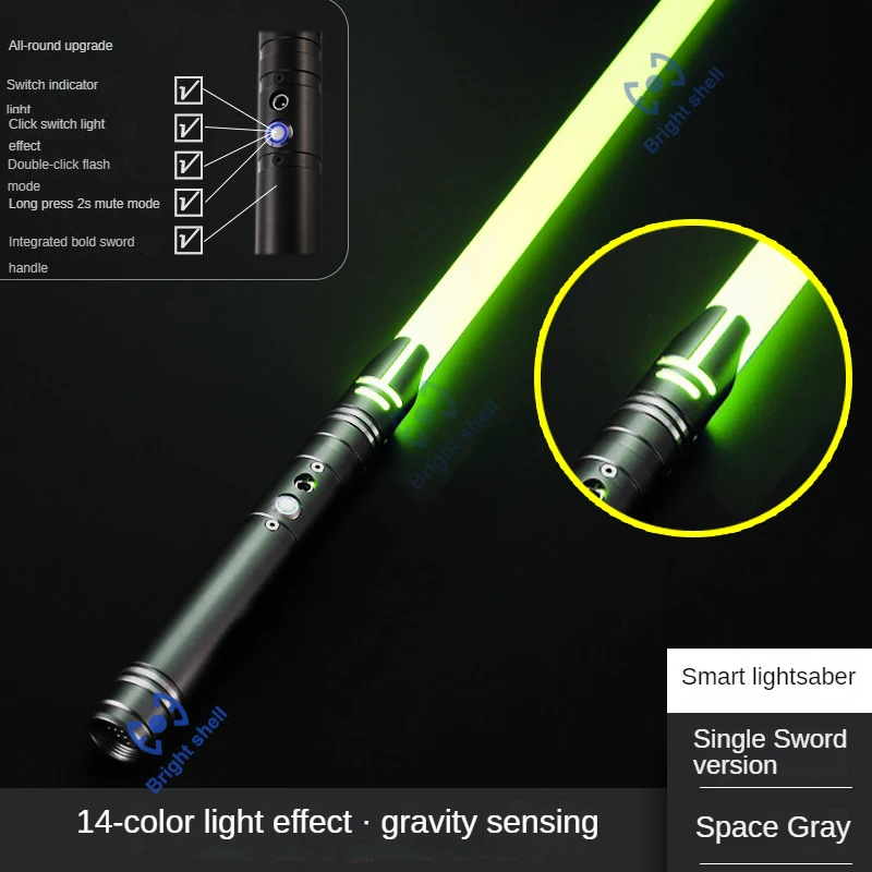 Lightsaber Metal Laser Sword Toys RGB Light Saber 7 Color Change Kids Soundfonts Force FX FOC Blaster Toys Jedi Laser Sword Gift