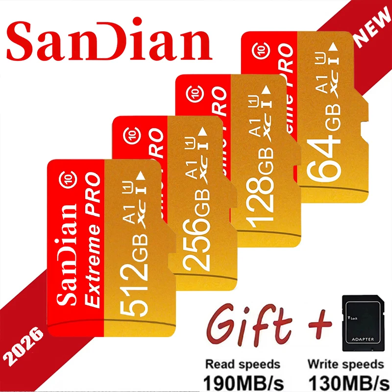 512GB 256GB 128GB 64GB Tough Micro TF SD Card Memory Card U3 SD Cards TF Cards Low Latency for Action Camera/Gaming Console/Secu