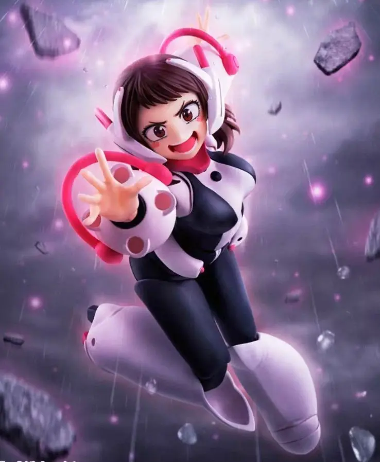 

In-stock Bandai SHF My Hero Academia Uraraka Ochaco 1/12 Figure Model Collectible Gift
