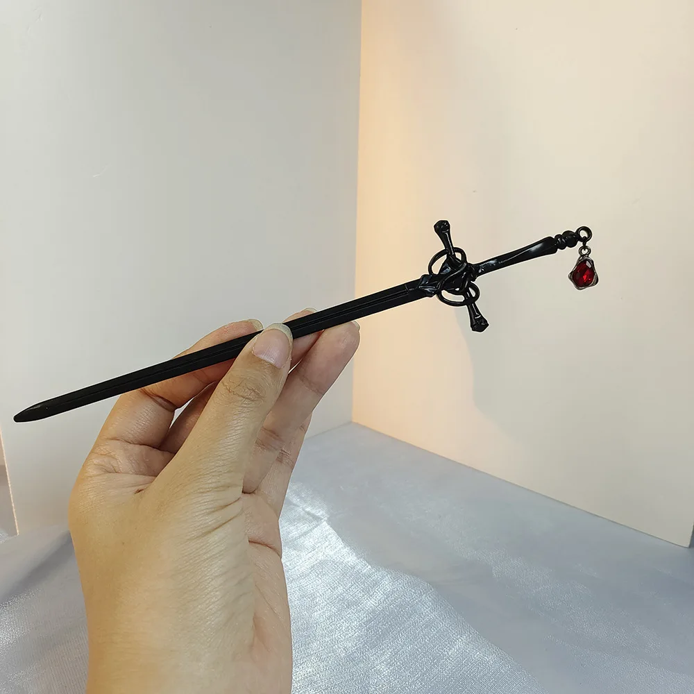 Grampos de cabelo estilo chinês antigo, mulheres, meninas, rabo de cavalo, updo, enfeites de cabelo, liga, garfos, acessórios de cabelo da moda