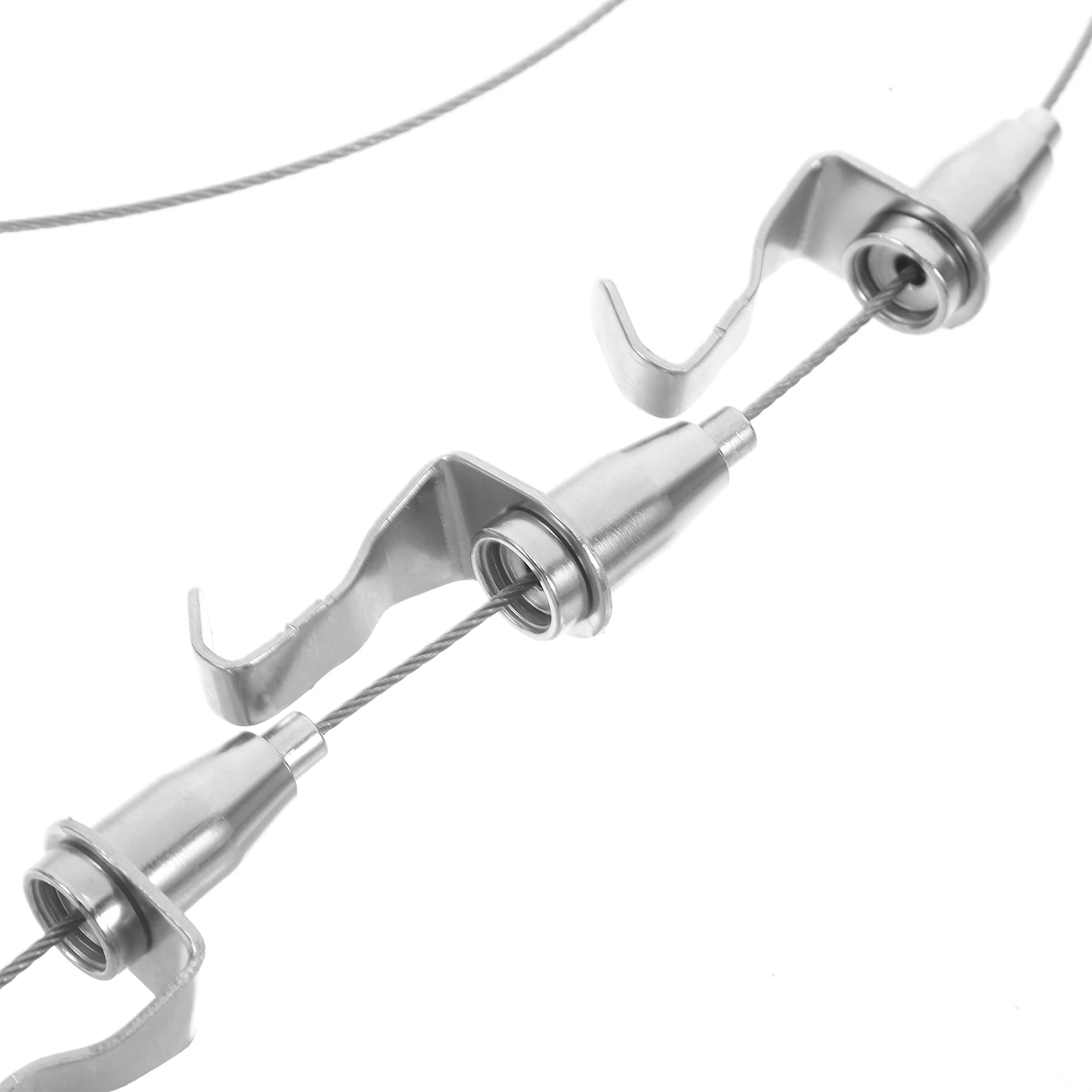 4Pcs Picture Hanging Hardware Reusable Hook Set Portable Lightweight System for Frame Mounting in Galleries Homes and Shows