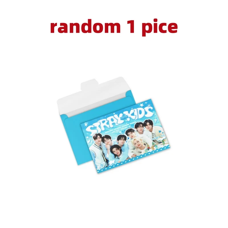 Tarjeta de colección de álbum Stray Kids, caja ciega de tarjeta aleatoria, colección de fans Stray Kids, tarjeta conmemorativa de soporte de ventilador de regalo