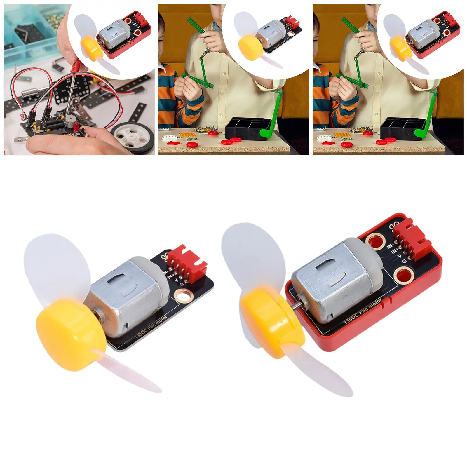 

Модуль двигателя вентилятора Компактная обучающая деятельность Модуль вентилятора Комплект электродвигателя для строительных блоков