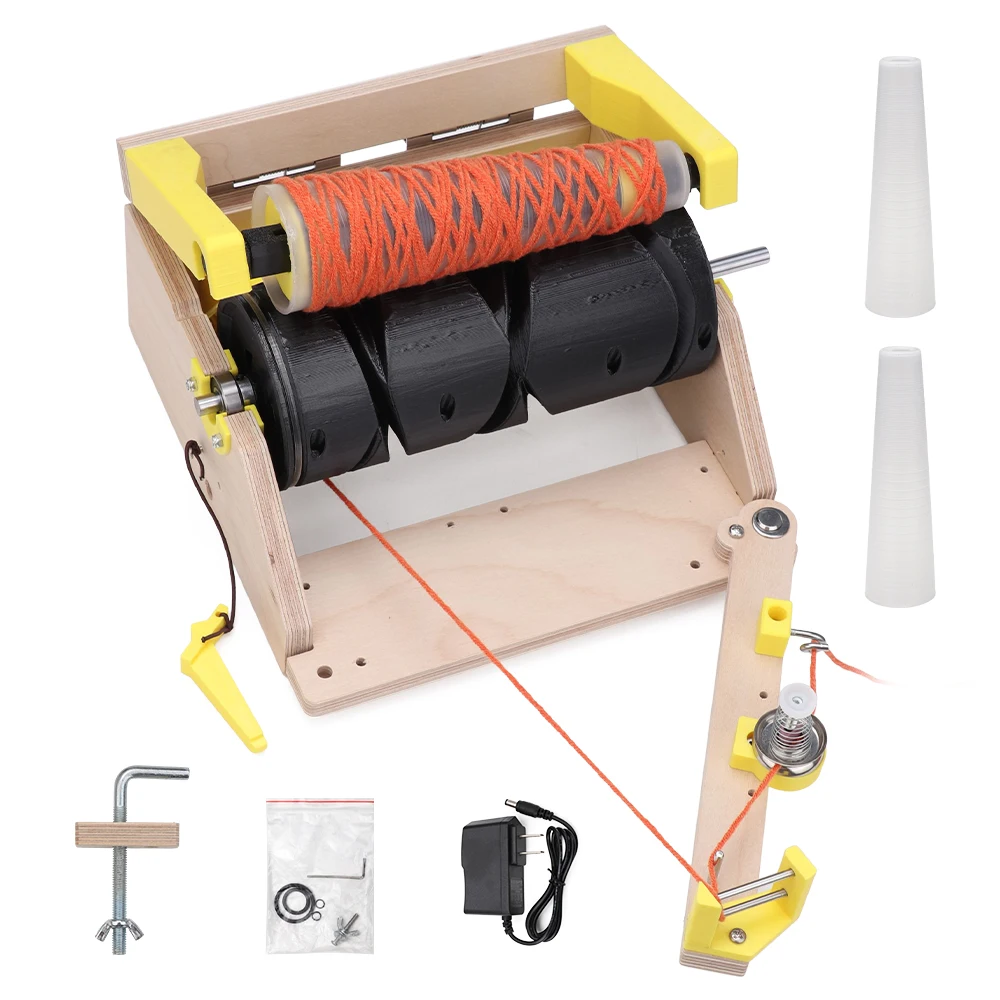 

Desktop Automatic Yarn Winder, Household Wool Winding Machine, Yarn Cone Splitting & Rewinding Tool, Electric Yarn Ball Winder