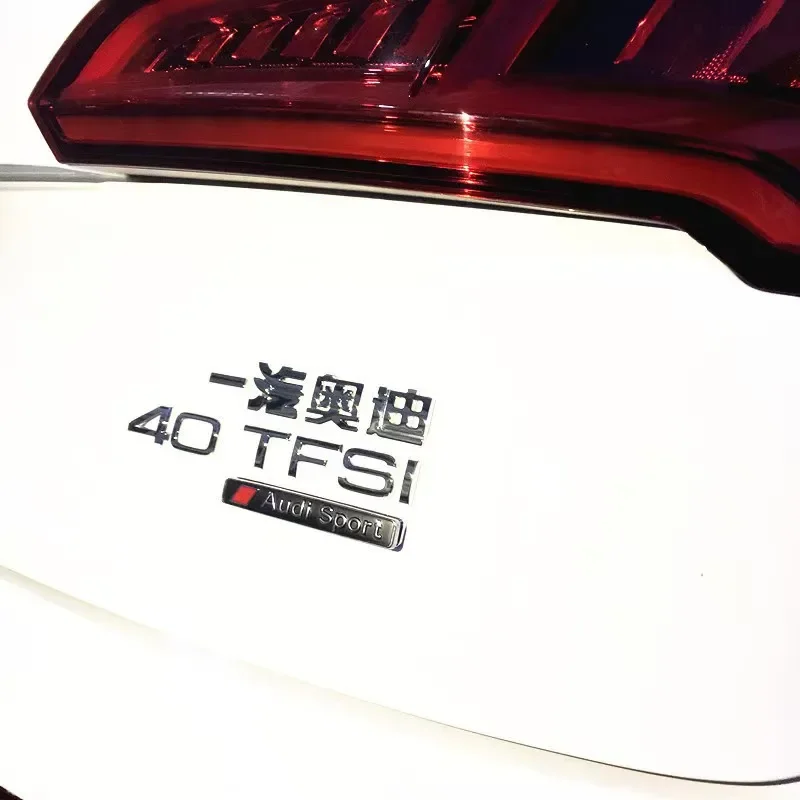 ABS أودي الرياضة شارة تصفيف السيارة لأودي S A1 Q7 Q8 TT RS A3 A4 Q5 A7 B9 جسم السيارة الجذع ملصقات الديكور اكسسوارات السيارات