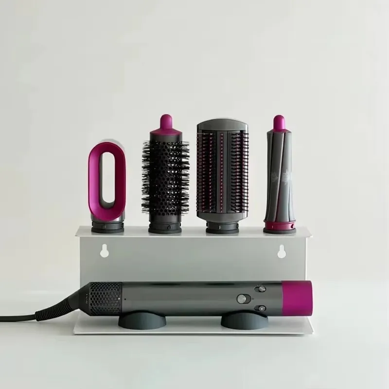 Estructura resistente para guardar herramientas de peluquería, como rizadores, planchas y secadores de pelo: organizador de accesorios para el baño.