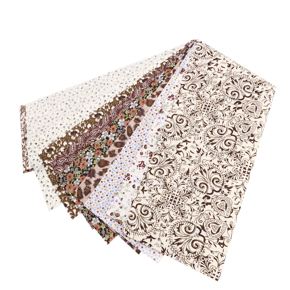 Teramila Neuheiten Bunte Design 6-8 PCS /Lot 9CM x 50CM Nähen Material Baumwolle Gelee rollen Streifen Plain Stoff Patchwork – Detail 33