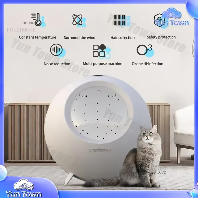 for Automatic Small Dog Dryer Box for Smart Pet Drying Box 54L for Cat Blowing Machine for Household Dog Hair Dryer for Dog