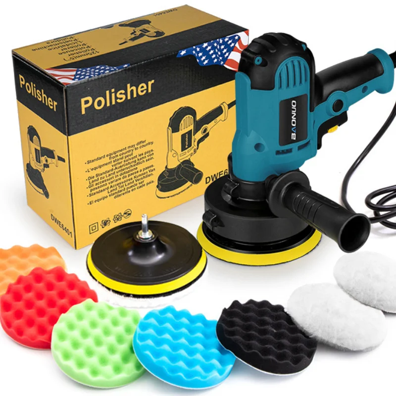 

Car Polishing Machine Car Beauty Tool Waxing Sanding Machine For 12V Battery Plug-In Portable Upright Polishing Machine