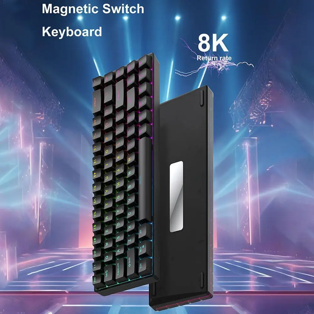 

For Teamwolf Raven68 Wired Magnetic Switch Mechanical Keyboard RGB Phantom Backlight/Matte Version 68-key Layout Hall Switch