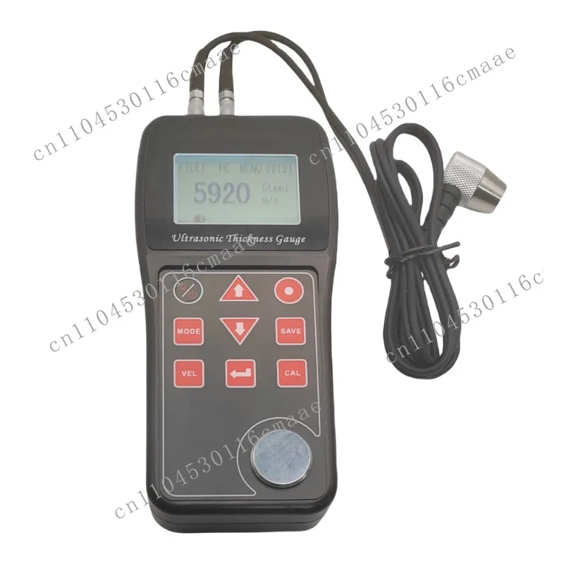 Material Thickness Measurement Meter Through Coating Metal Glass and Plastic Ultrasonic Thickness Gauge