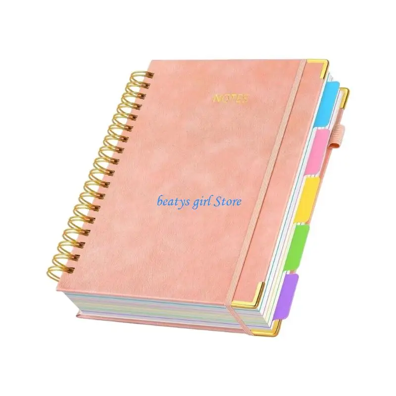 c7ab-pu-leather-notebook-300-pages-lined-twin-coil-binding-journal-for-students-adult