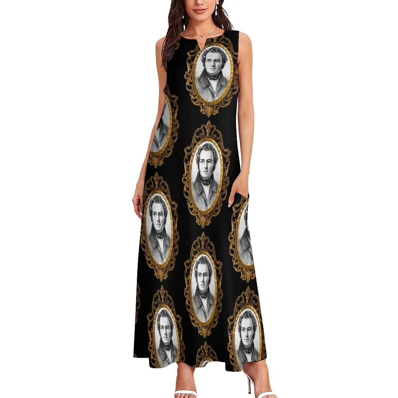 Franz schubert Long Dress Aesthetic clothing Long dress woman