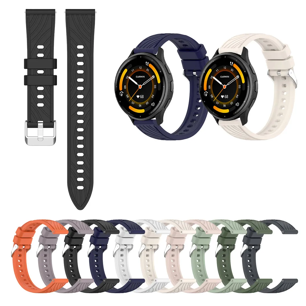 

Silicone Strap for Garmin Venu3 Venu2 Venu3s /Vivoactive 3 4 5 3S 4S 40mm 45mm /vivomove3 3s HR/Venu 2 32s 3s Pattern Lines Band