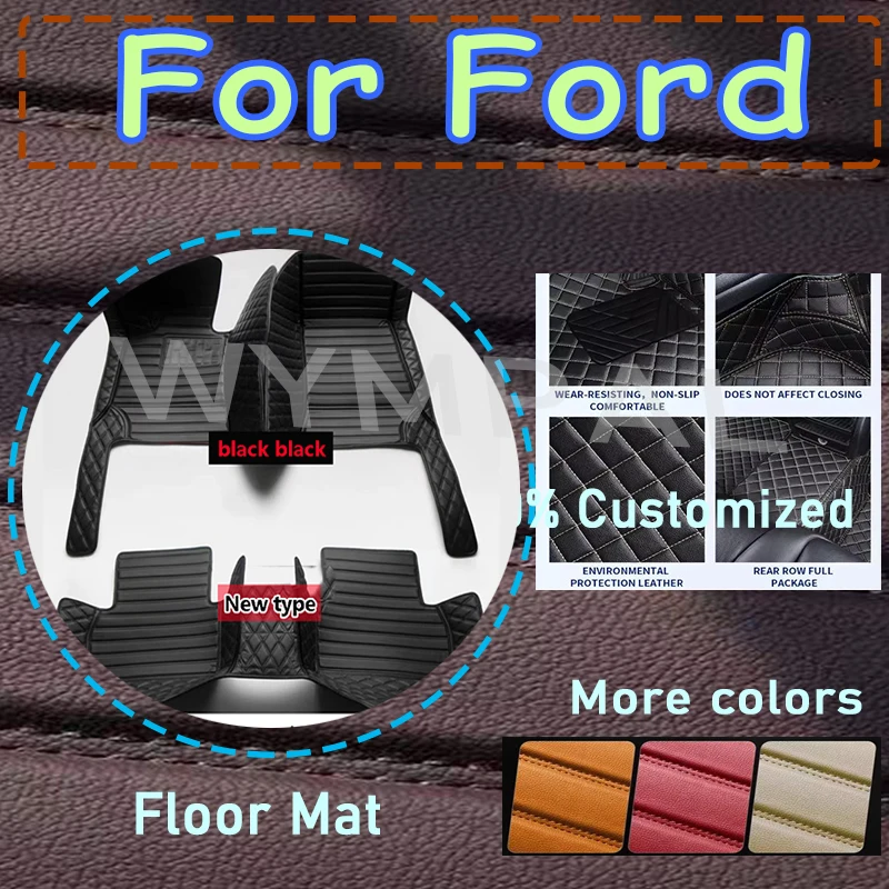 

Luxury Car Floor Mats For Ford C-Max S-Max Kuga Puma Focus mk2 Focus mk3 Focus mk4 Focus MK1 Fusion KA Rugs Pads Accessories