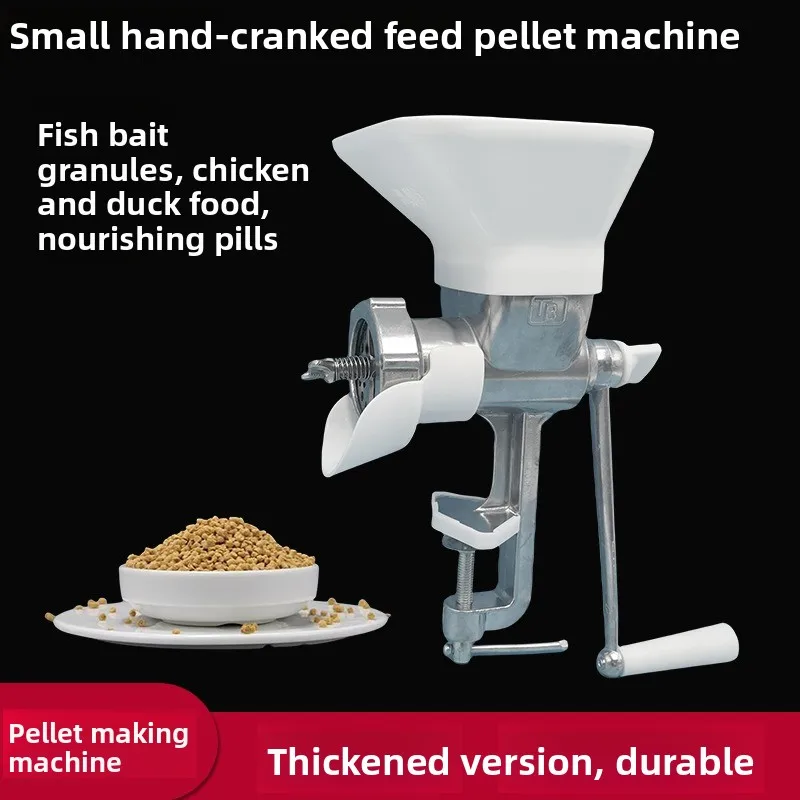 Small Household Manual Thrush Feed Pellet Machine Fish Chicken Dog Food Pelletizer Hand Pelletizer Feed Machine