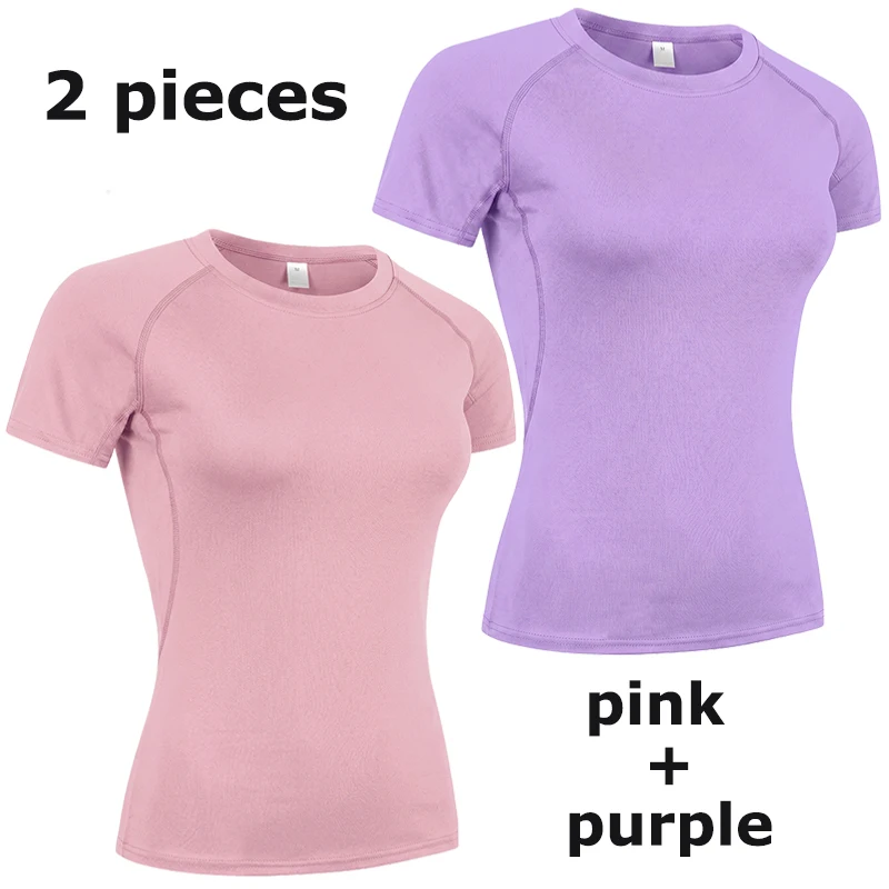 Compression Shirt Short Sleeve Athletic Yoga