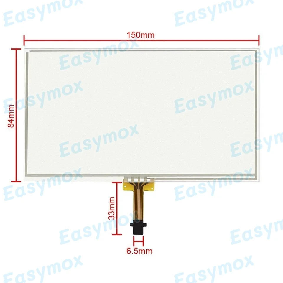 6.1" Touch Screen Digitizer for Toyota 2014-2016 Corolla Radio Stereo 100150 100149
