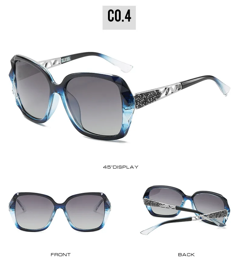 2026 Neue Damen-Sonnenbrille Modische Vielseitige Trend-Polarisierte Sonnenbrille Retro Hochwertige UV400-Schutzbrille Farbverlauf Bunte Sonnenbrillen – Detail 12