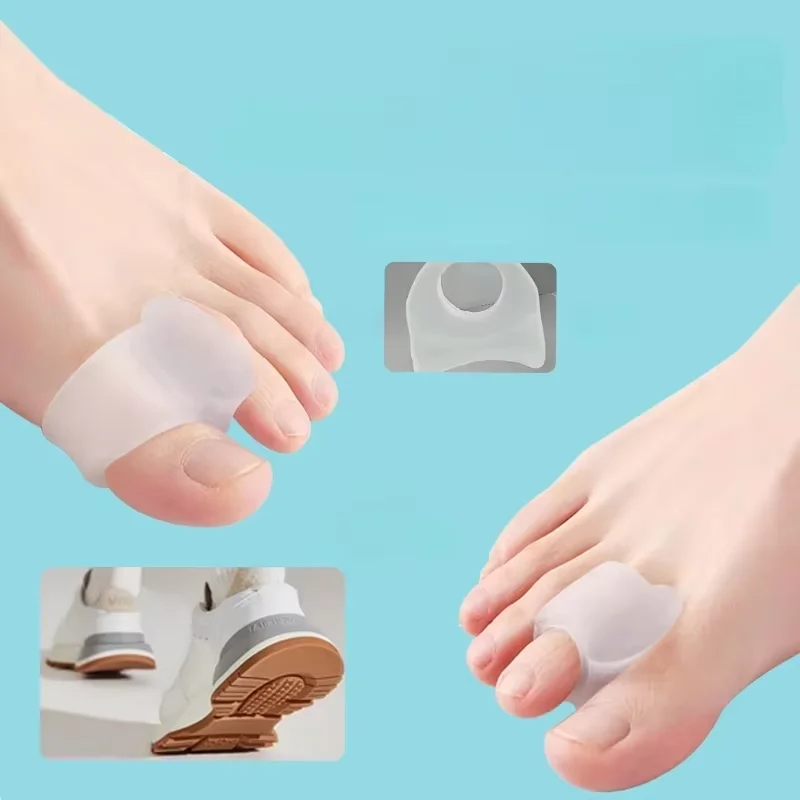 S/L 3/6/12pcs Toe Separator Correction Pad Foot Care Tool Toe Separators Toe Silicone Bunion Guard Foot Care Orthopedic Finger
