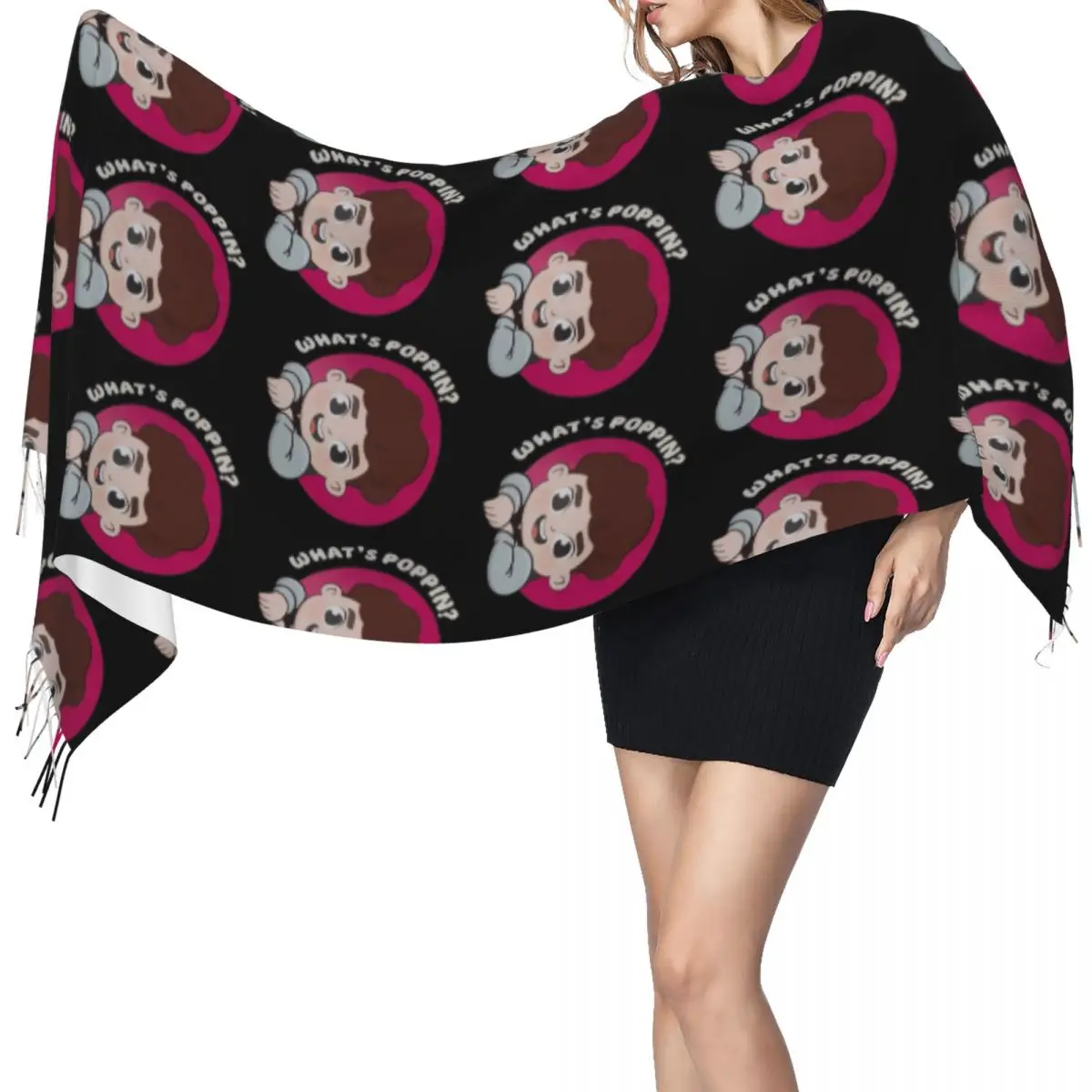 

Caylus шарф с кисточками, женские мягкие теплые шали и накидки, большая осенне-зимняя шаль