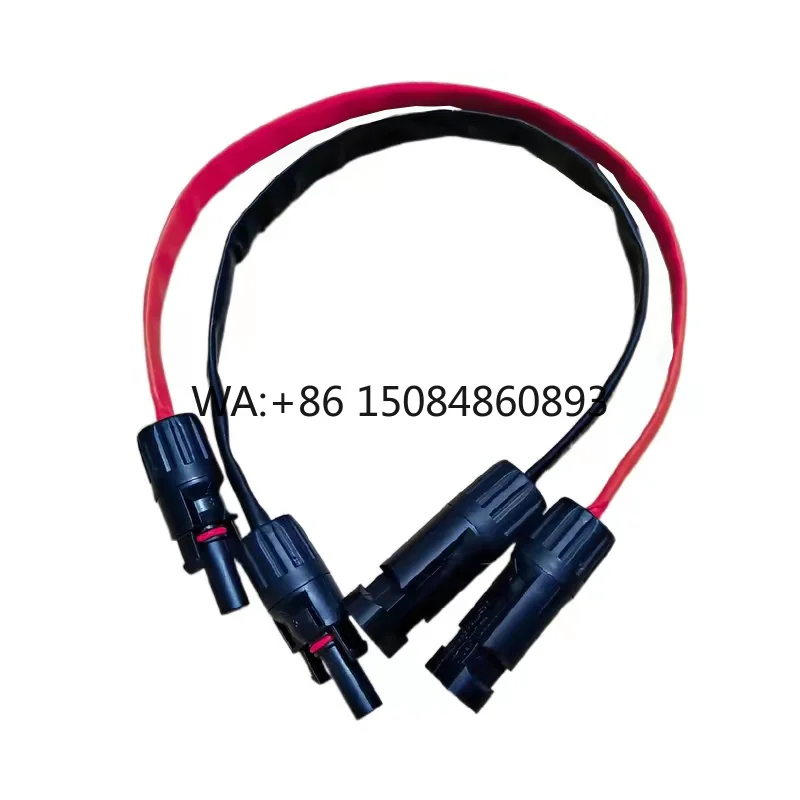 50cm/1M Wall-through Braided Flat Copper Cable with MC Connector, Thin Layout Wiring Accessories for Car Door Pass-through Insta