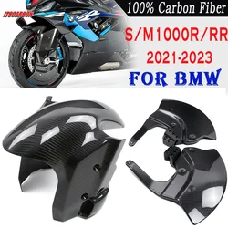 Pure 3K Dry Carbon Fiber For BMW S1000RR S1000R M1000R M1000RR 2022 2023 2024 Front Fender Mudguard Caliper Radiator Wheel Cover