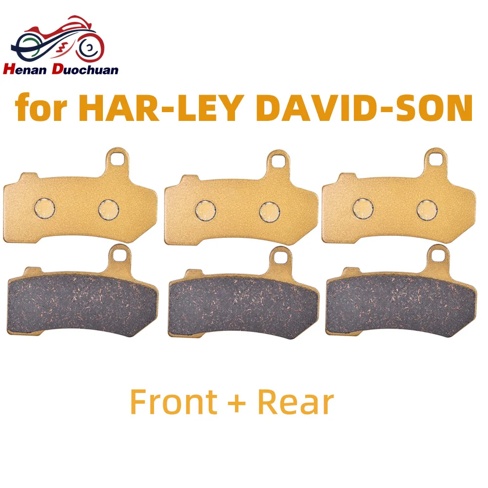 Motorcycle Front & Rear Ceramic Brake Pads for HAR_LEY DAVID_SON Touring Road King Street Glide Road Glide Electra Glide V-Rod