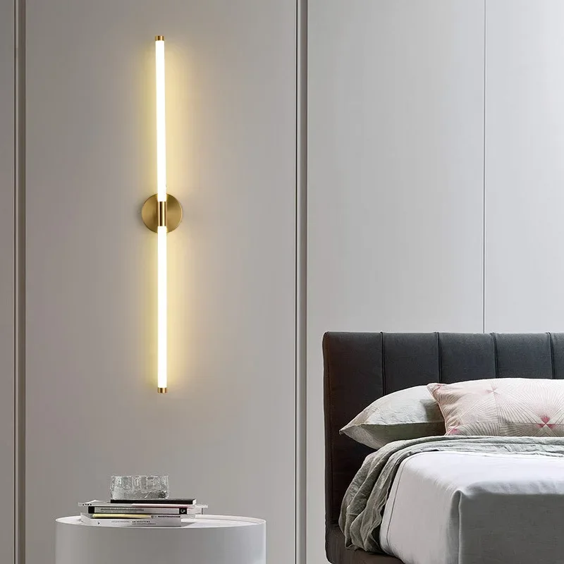 Aplique de pared LED minimalista moderno para decoración de interiores, sala de estar, comedor, dormitorio, mesita de noche, pasillo, escalera,