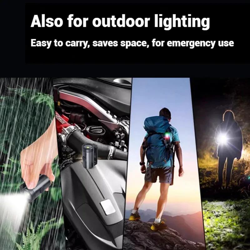 مصباح يدوي LED قابل لإعادة الشحن خفيف الوزن USB رئيس مصباح يدوي 300lm كليب على قبعة كشافات خفيفة للتخييم الصيد