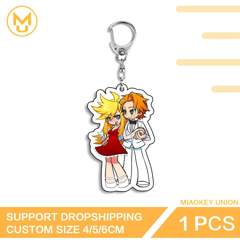 Panty Exquisite Double Sided Acrylic Keyring Popular High Quality Simplicity Chic Portable Decorative Key Ring For Bags And Keys