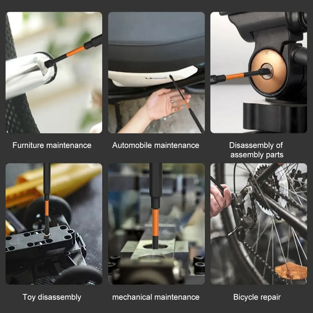 3 قطعة البرتقال S2 تأثير قوي المغناطيسي المضادة للانزلاق 50-70 مللي متر الكهربائية اليد الحفر الصليب مفك بت أداة كهربائية مجموعة الإكسسوارات