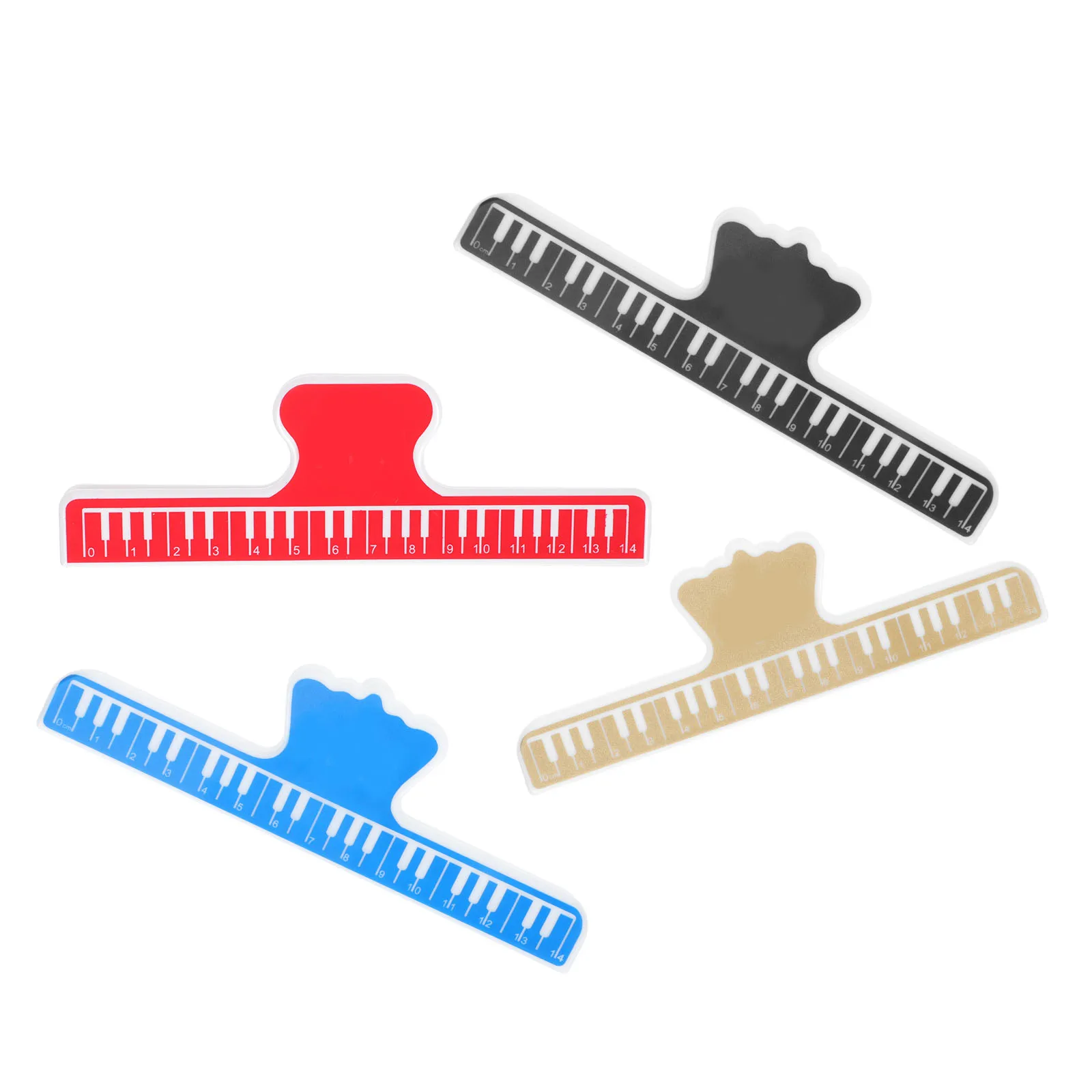 

4 Pcs Piano Score Clip for Notation Professional Music Clips Folder Student Use