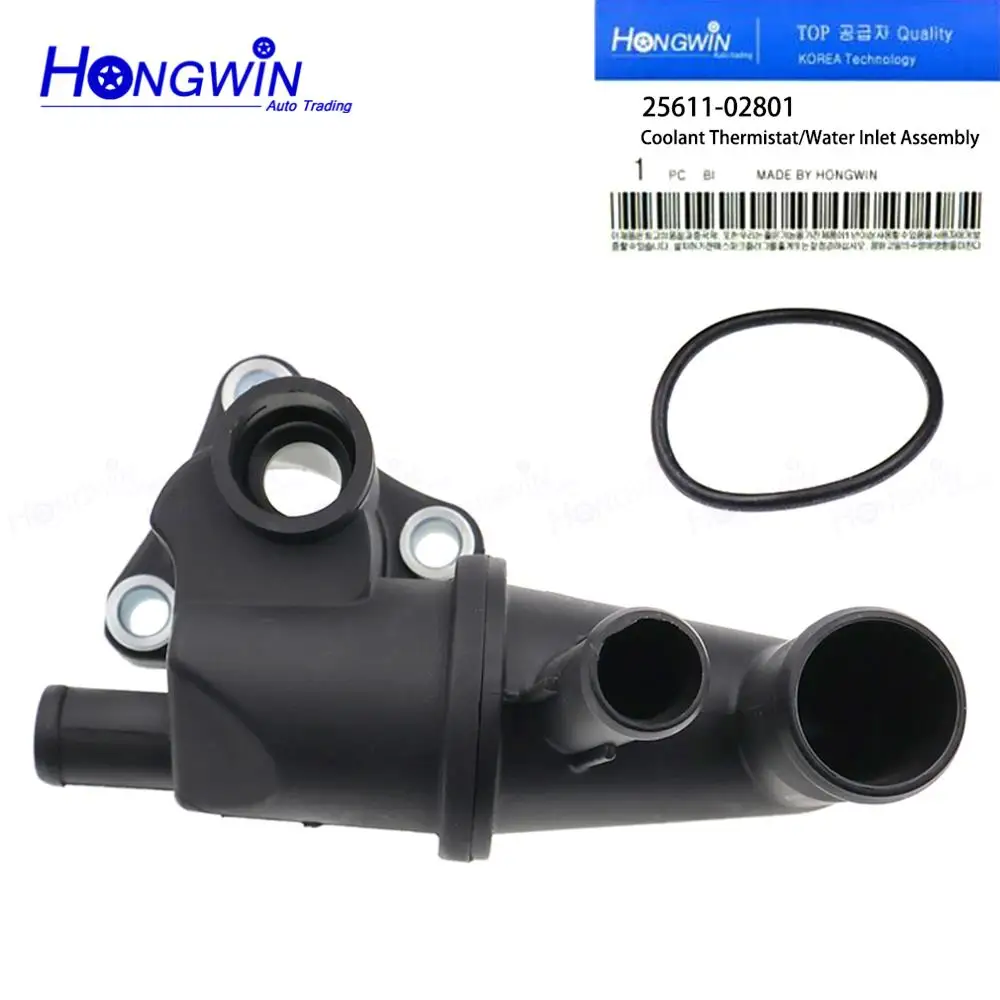 Thermostat Housing Water Outlet Pipe 25611-02801 For HYUNDAI Getz 2002-2011 EON KIA PICANTO 2004-2011 i10 2007-2013