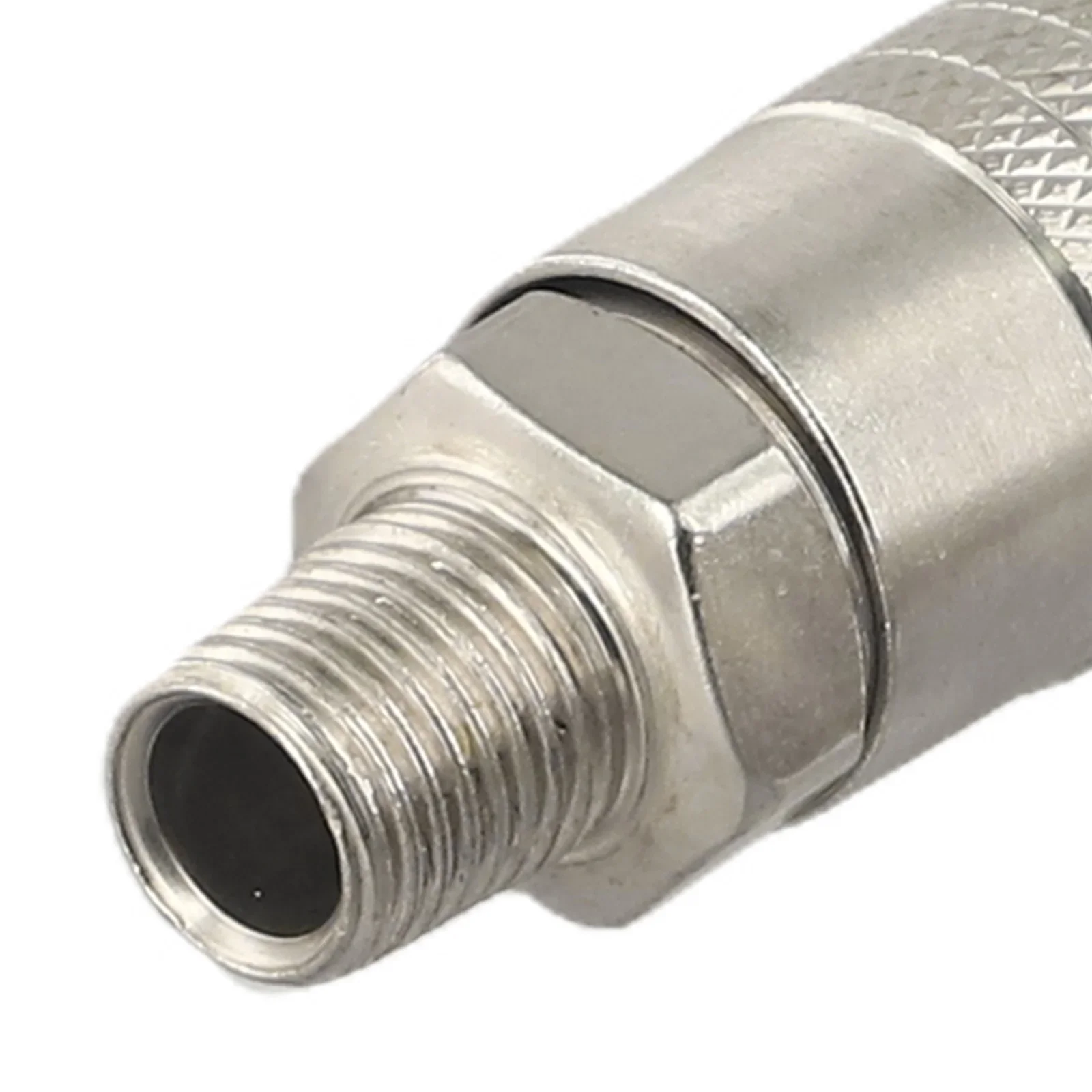 2PCS G1/4 Male Thread Pneumatic Fitting Silvery Metal EU Standard Quick Connector For Air Compressor Replacement Accessories